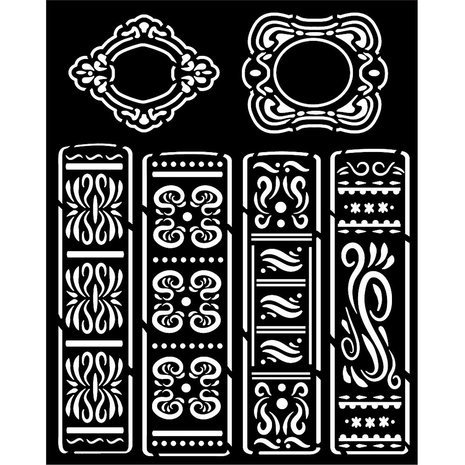 Stamperia Vintage Library Thick Stencil 20x25cm Books (KSTD134) Stamperia Vintage Library Thick Stencil 20x25cm Books (KSTD134)