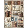Stamperia Vintage Library Paper Books Rice Paper A4 (DFSA4755) Stamperia Vintage Library Paper Books Rice Paper A4 (DFSA4755)