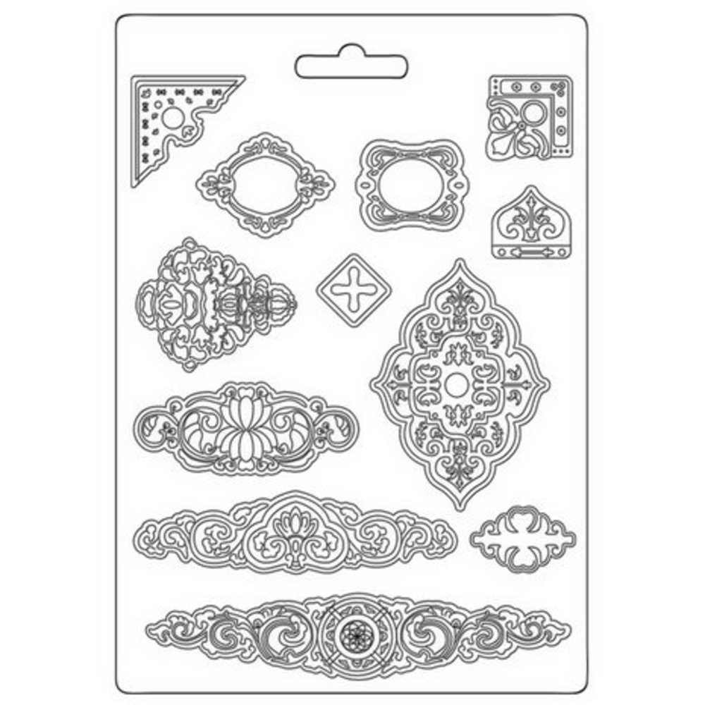 Stamperia Vintage Library Soft Mould A4 Plates (K3PTA4561) Stamperia Vintage Library Soft Mould A4 Plates (K3PTA4561)