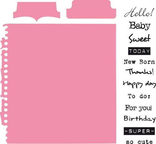 Marianne Design Collectable Tab With Text UK (COL1315) Marianne Design Collectable Tab With Text UK (COL1315)