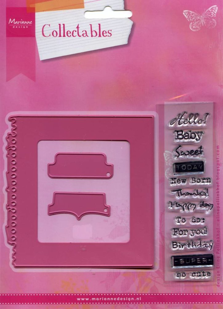 Marianne Design Collectable Tab With Text UK (COL1315) Marianne Design Collectable Tab With Text UK (COL1315)