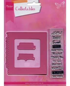 Marianne Design Collectable Tab With Text UK (COL1315) Marianne Design Collectable Tab With Text UK (COL1315)
