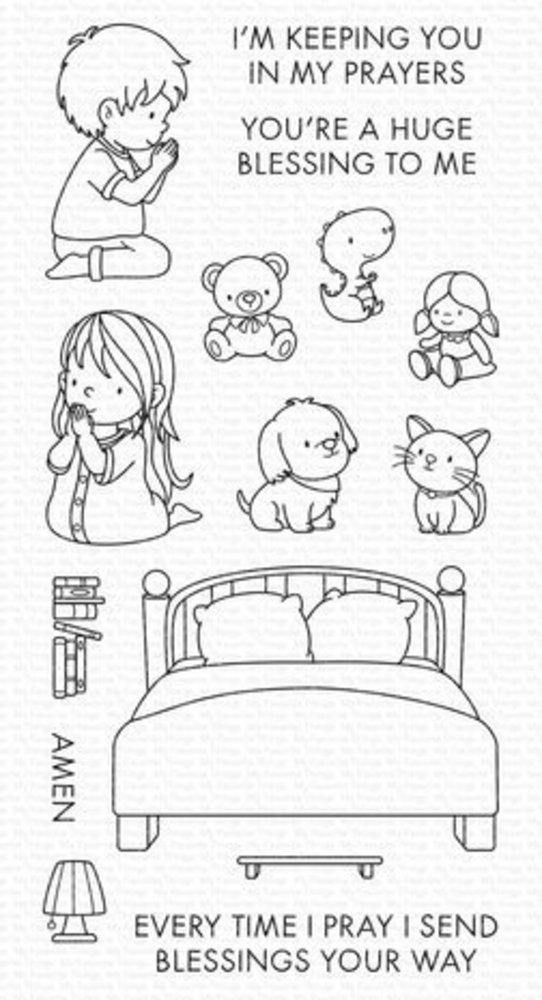 My Favorite Things In My Prayers Clear Stamps (YUZU-017)