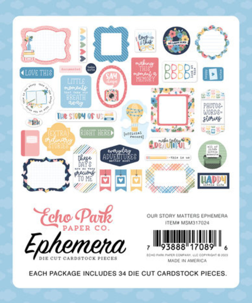 Echo Park Our Story Matters Ephemera (MSM317024) Echo Park Our Story Matters Ephemera (MSM317024)