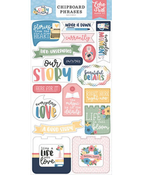 Echo Park Our Story Matters 6x13 Inch Chipboard Phrases (MSM317022)