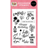 Carta Bella Flora No.6 Grateful For You Clear Stamps (CBFRN316040)