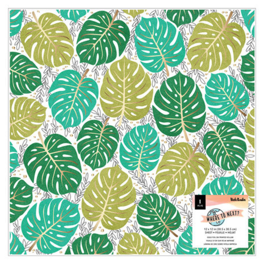 Vicki Boutin Where To Next 12x12 Inch Gold Foil on Printed Vellum (34014096) Vicki Boutin Where To Next 12x12 Inch Gold Foil on Printed Vellum (34014096)