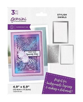 Gemini Deep Border Stylish Swirls Create-a-Card Dies (GEM-MD-CAD-STSW) Gemini Deep Border Stylish Swirls Create-a-Card Dies (GEM-MD-CAD-STSW)