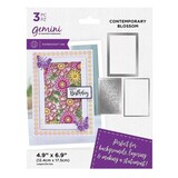 Gemini Deep Border Contemporary Blossom Create-a-Card Dies (GEM-MD-CAD-COBL)