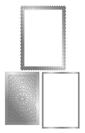 Gemini Deep Border Moroccan Tile Create-a-Card Dies (GEM-MD-CAD-MOTI)