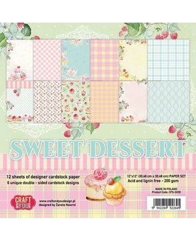 Craft & You Sweet Dessert 12x12 Inch Paper Pack (CPS-SD30)