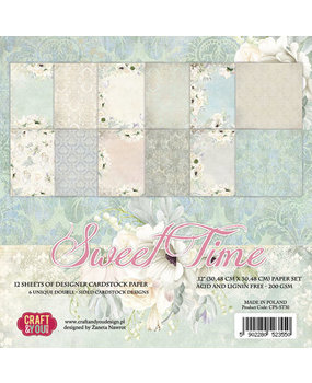 Craft & You Sweet Time 12x12 Inch Paper Pack (CPS-ST30)