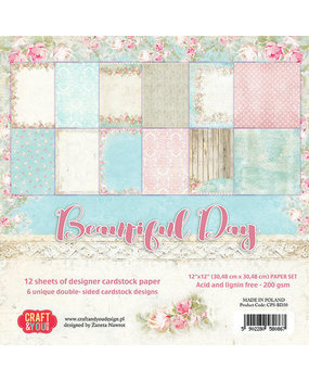 Craft & You Beautiful Day 12x12 Inch Paper Pack (CPS-BD30)