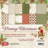 Craft & You Vintage Christmas 12x12 Inch Paper Pack (CPS-VC30)