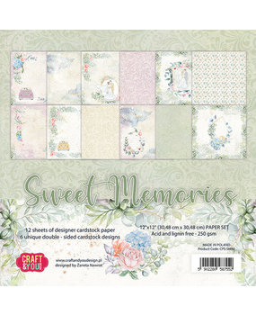 Craft & You Sweet Memories 12x12 Inch Paper Pack (CPS-SM30)