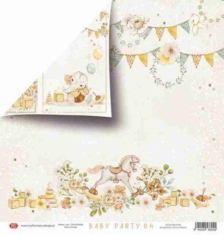 Craft & You Baby Party 12x12 Inch Paper Pack (CPS-BAPAR30-12) Craft & You Baby Party 12x12 Inch Paper Pack (CPS-BAPAR30-12)
