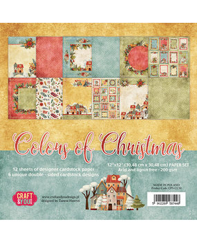 Craft & You Colors Of Christmas 12x12 Inch Paper Pack (CPS-CC30) Craft & You Colors Of Christmas 12x12 Inch Paper Pack (CPS-CC30)