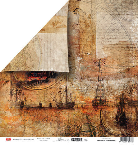 Craft & You Blooming Grunge 12x12 Inch Paper Pack (CPB-BG30)