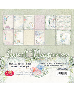 Craft & You Sweet Memories 6x6 Inch Paper Pack (CPB-SM15)