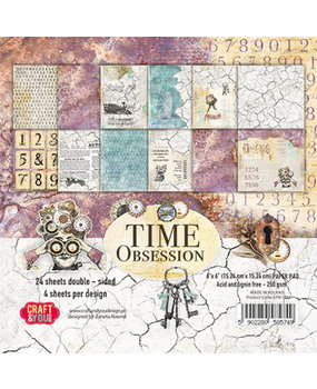 Craft & You Time Obsession 6x6 Inch Paper Pack (CPB-TO15)