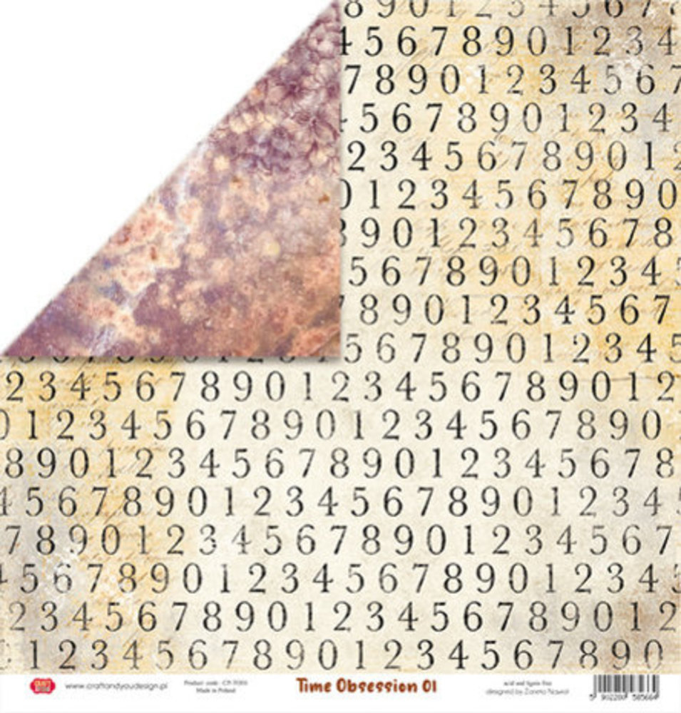 Craft & You Time Obsession 6x6 Inch Paper Pack (CPB-TO15)