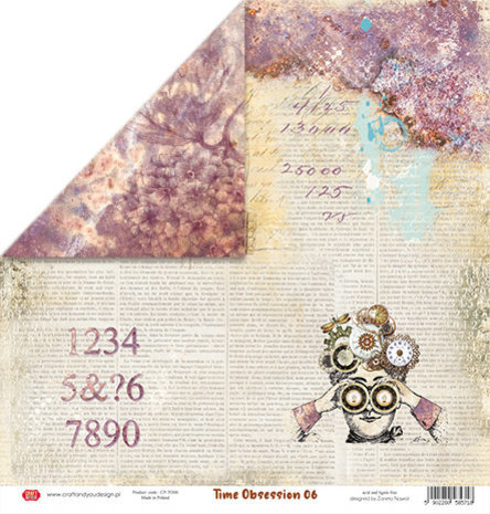 Craft & You Time Obsession 6x6 Inch Paper Pack (CPB-TO15)