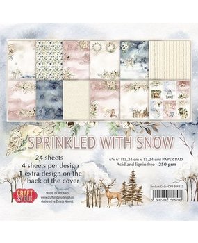 Craft & You Sprinkled With Snow 6x6 Inch Paper Pack (CPB-SWS15)