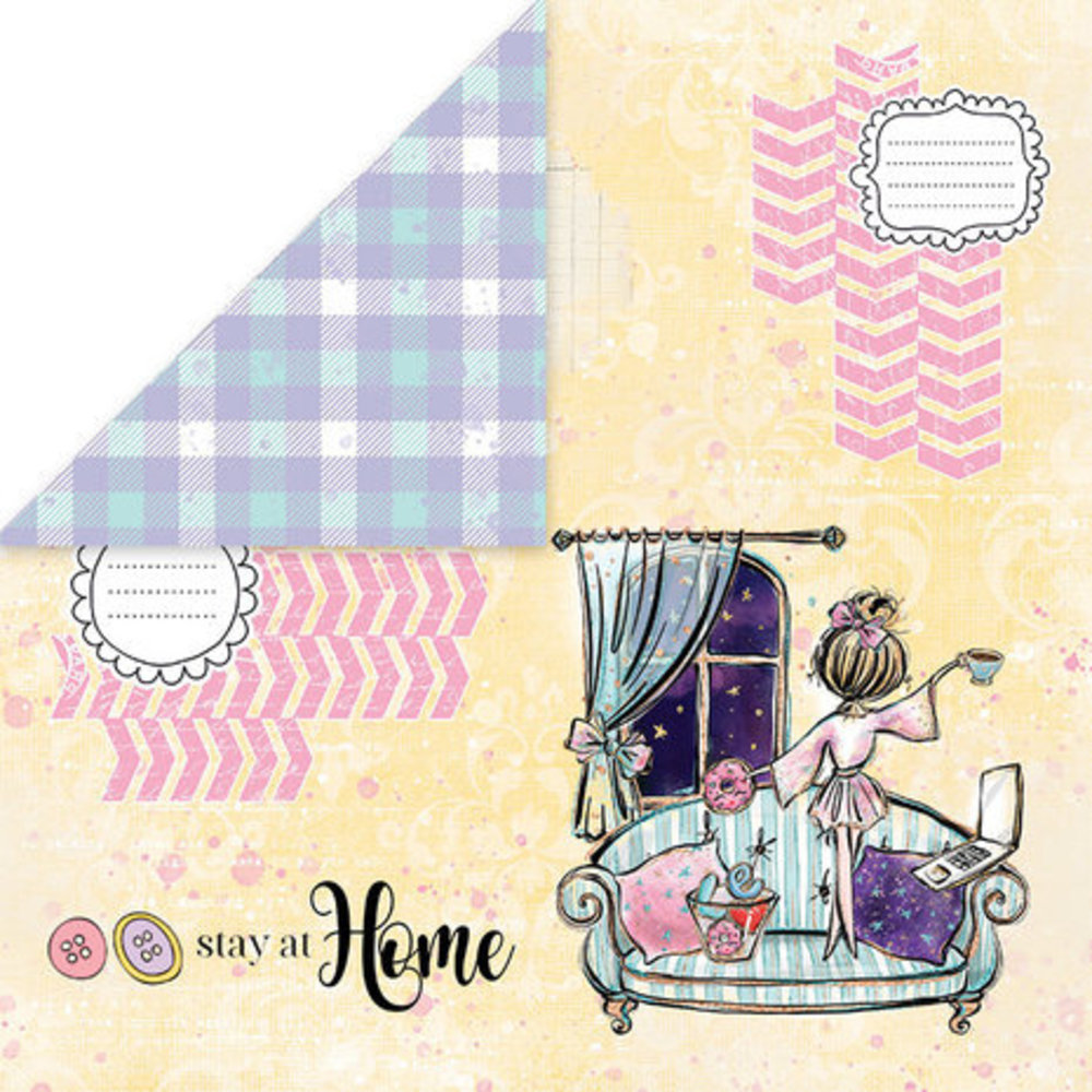 Craft & You Stay At Home 6x6 Inch Paper Pack (CPB-SAH15)