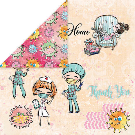 Craft & You Stay At Home 6x6 Inch Paper Pack (CPB-SAH15)