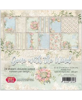 Craft & You Gone With The Wind 6x6 Inch Paper Pack (CPB-GWW15)