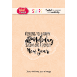 Craft & You Clear Stamp Wishing You A Happy (CS007)