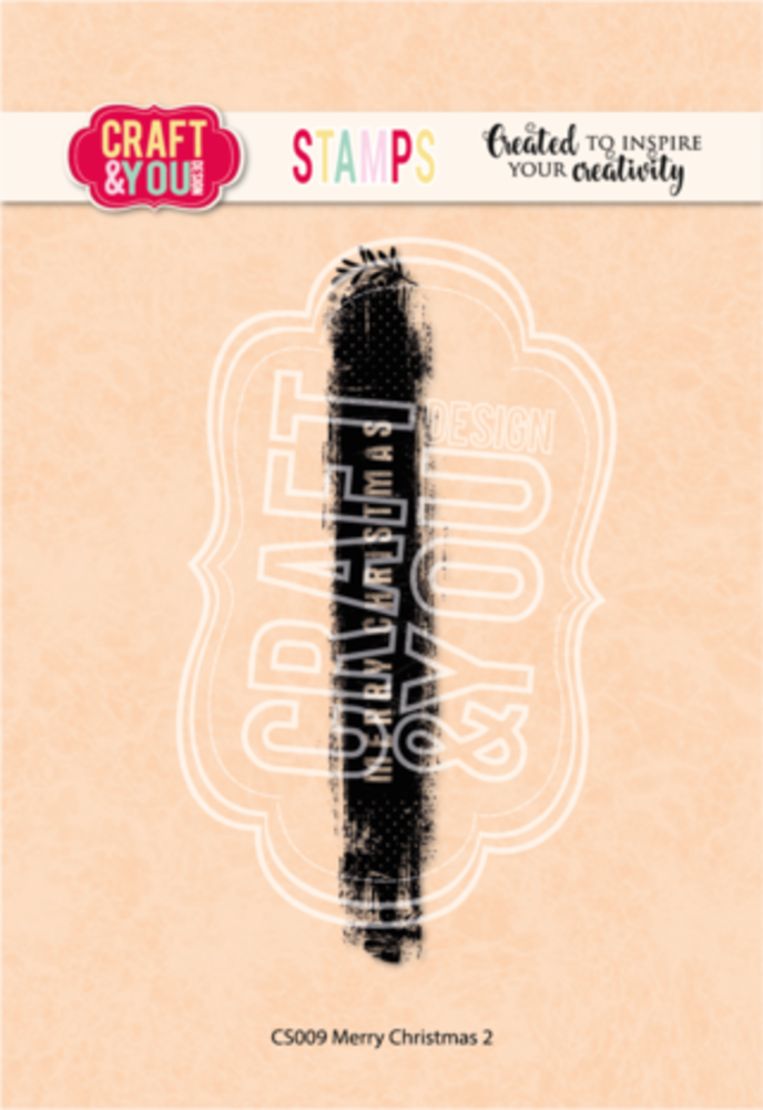 Craft & You Clear Stamp Merry Christmas 2 (CS009) Craft & You Clear Stamp Merry Christmas 2 (CS009)