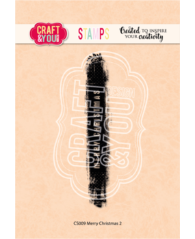 Craft & You Clear Stamp Merry Christmas 2 (CS009) Craft & You Clear Stamp Merry Christmas 2 (CS009)