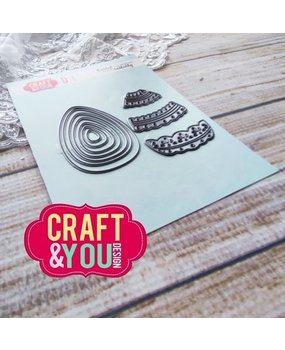 Craft & You Dies Lace Easter Eggs (CW216) Craft & You Dies Lace Easter Eggs (CW216)