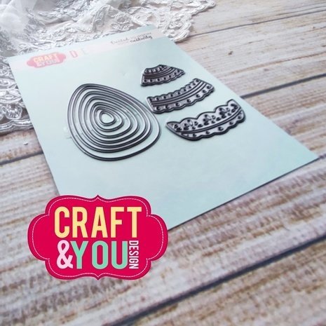 Craft & You Dies Lace Easter Eggs (CW216) Craft & You Dies Lace Easter Eggs (CW216)