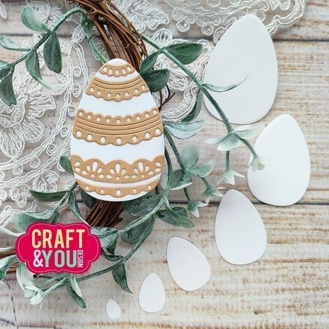 Craft & You Dies Lace Easter Eggs (CW216) Craft & You Dies Lace Easter Eggs (CW216)