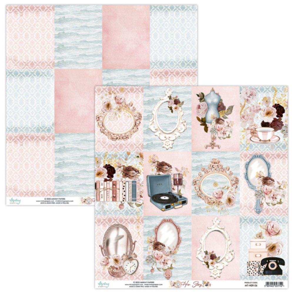 Mintay Her Story 12x12 Inch Scrapbooking Paper Set (MT-HER-07)