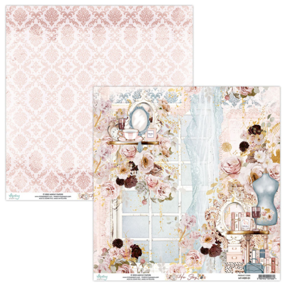 Mintay Her Story 12x12 Inch Scrapbooking Paper Set (MT-HER-07)