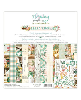 Mintay Nana's Kitchen 12x12 Inch Scrapbooking Paper Set (MT-NAN-07) Mintay Nana's Kitchen 12x12 Inch Scrapbooking Paper Set (MT-NAN-07)