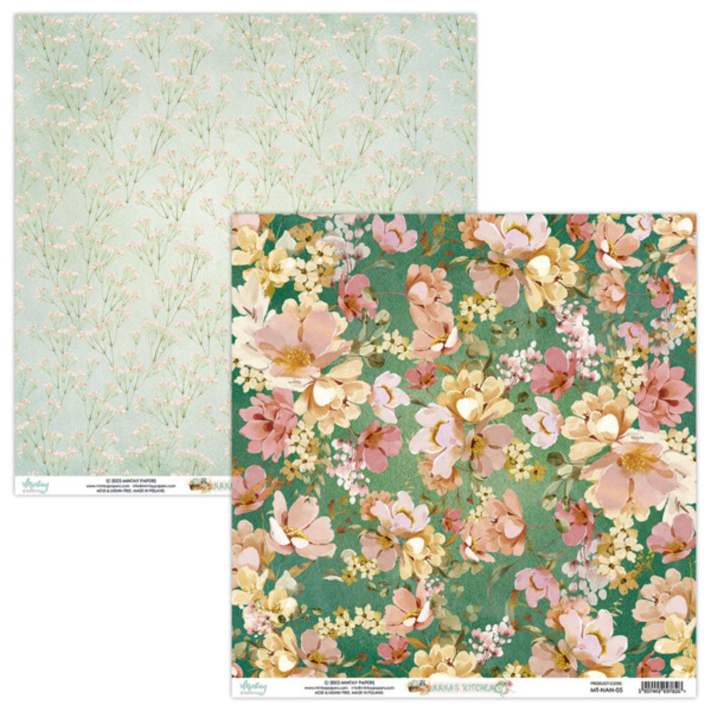 Mintay Nana's Kitchen 6x6 Inch Scrapbooking Paper Pad (MT-NAN-08)
