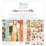 Mintay Places We Go 12x12 Inch Scrapbooking Paper Set (MT-PLA-07)