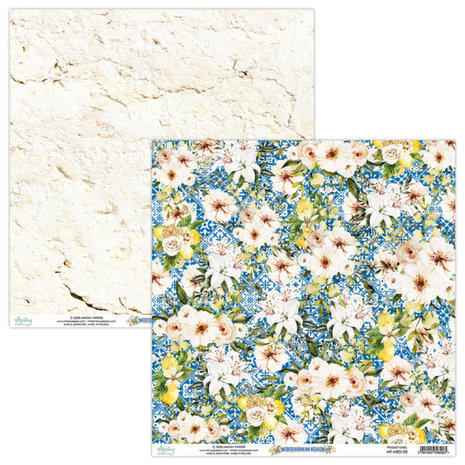 Mintay Mediterranean Heaven 12x12 Inch Scrapbooking Paper Set (MT-MED-07)
