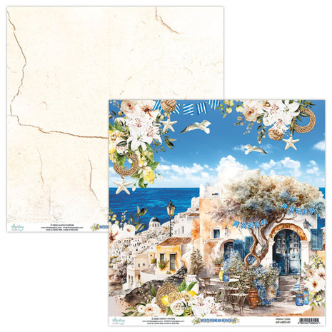 Mintay Mediterranean Heaven 6x6 Inch Scrapbooking Paper Pad (MT-MED-08) Mintay Mediterranean Heaven 6x6 Inch Scrapbooking Paper Pad (MT-MED-08)
