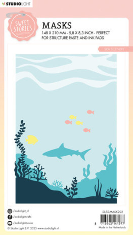 Studio Light Sweet Stories Masking Stencil Sea Scenery (SL-SS-MASK202)