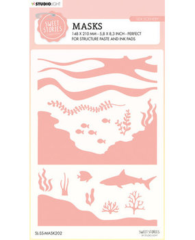 Studio Light Sweet Stories Masking Stencil Sea Scenery (SL-SS-MASK202) Studio Light Sweet Stories Masking Stencil Sea Scenery (SL-SS-MASK202)