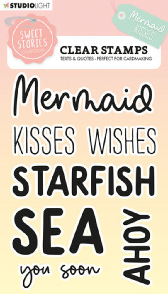 Studio Light Sweet Stories Clear Stamp Quotes Large Mermaid Kisses (SL-SS-STAMP441) Studio Light Sweet Stories Clear Stamp Quotes Large Mermaid Kisses (SL-SS-STAMP441)