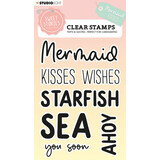 Studio Light Sweet Stories Clear Stamp Quotes Large Mermaid Kisses (SL-SS-STAMP441)*