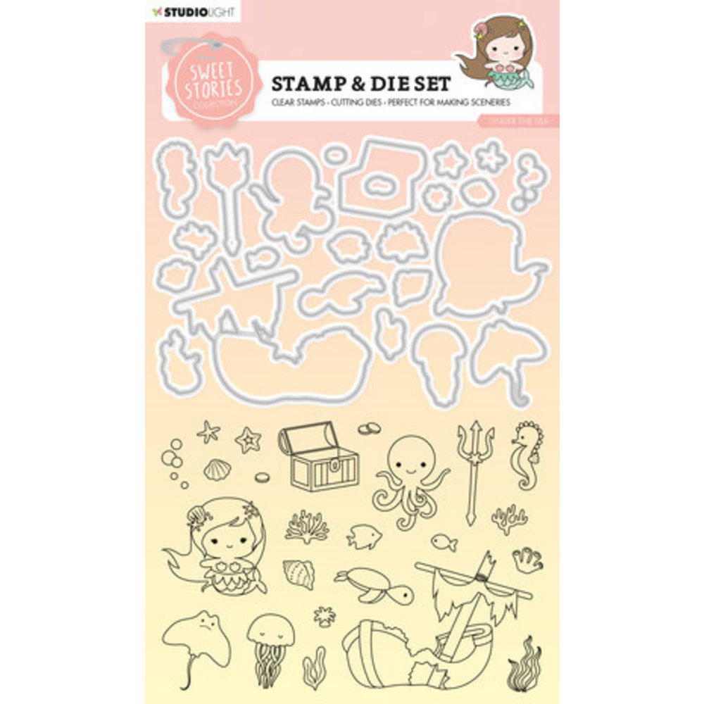 Studio Light Sweet Stories Stamp & Die Under the Sea (SL-SS-SCD57 ...