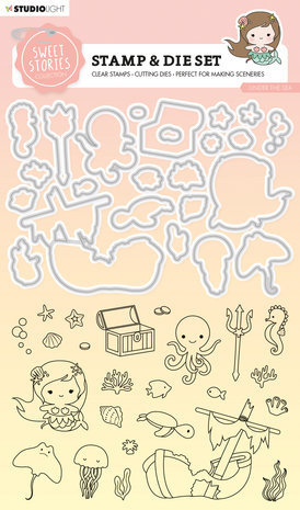 Studio Light Sweet Stories Stamp & Die Under the Sea (SL-SS-SCD57) Studio Light Sweet Stories Stamp & Die Under the Sea (SL-SS-SCD57)