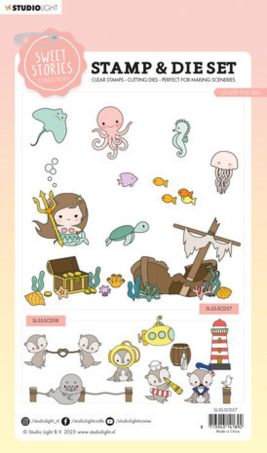 Studio Light Sweet Stories Stamp & Die Under the Sea (SL-SS-SCD57 ...